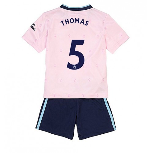 Fotbalové Dres Arsenal Thomas Partey #5 Dětské Alternativní 2022-23 Krátký Rukáv (+ trenýrky)